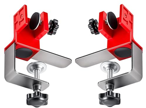 Strumento di serraggio per armadio regolabile - Set di stencil per falegnameria in 2 pezzi per l'installazione del cassetto, guida per trapano a telaio | Disponse di guarnizione a mitra, morsetti per