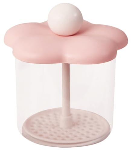JOINPAYA Flacon Moussant Nettoyant Visage Format Portable Mousseur pour Nettoyant Visage Rechargeable Rose Usage Voyage Soins Peau