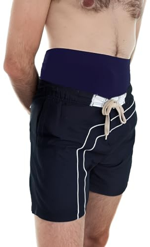 Glico Line Fascia Costume Plus Stomia Uomo Mare Piscina, Blu, M