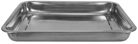 LAPYAPPE Stainless Steel Pigeon Bath Tub for Birds with Safety Features and Sturdy Metal Material, Suitable for Home and Bird Cages, Promotes Healthy Grooming Habits