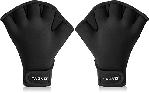 TAGVO Aquatic Handschuhe für den Oberkörperwiderstand, Schwimmhandschuhe mit Trageschlaufe, gut nähen, kein Ausbleichen, Größen für Männer Frauen Erwachsene Kinder