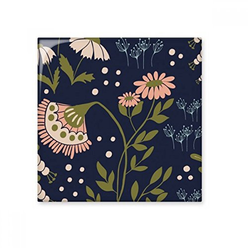 DIYthinker Pink Wild Flower Plant Paint Glossy Ceramic Tile Bathroom Kitchen Wall Stone Decoration Craft Gift