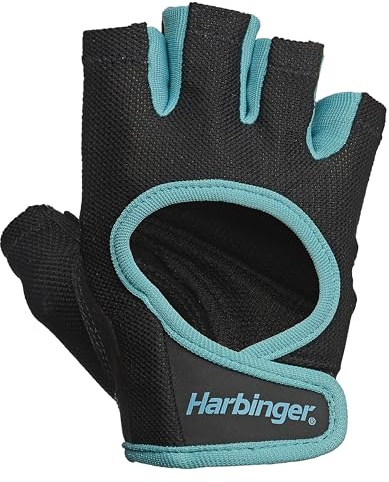 Harbinger Power Women's Guanti da sollevamento pesi- Confortevole, leggero e traspirante, con chiusura a gancio e anello per il polso, ideale per principianti e allenamenti.L,Merlot