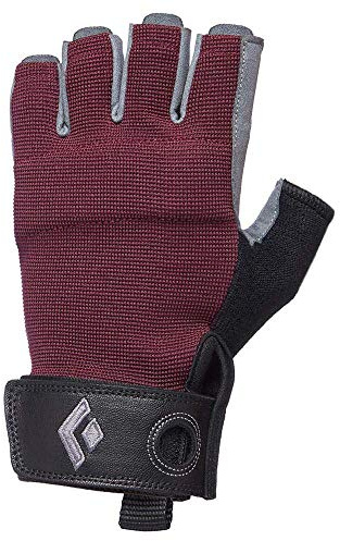 Black Diamond Women's Crag Halbfinger Gloves, Kletterhandschuhe für Damen, Bordeaux, S