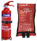 FireShield Home Safety Pack, 1kg Dry Powder Fire Extinguisher & 1m x 1m Soft Case Fire Blanket