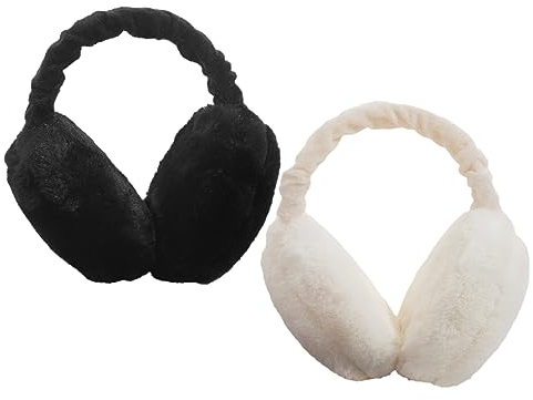 LdawyDE Ohrenwärmer Damen, Ohrenwärmer Kinder, 2 Stücke Winter Plüsch Ohrenschützer Faltbare Verstellbarer Ohrwärme Warme Ohrwärmer für Damen Kinder