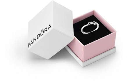 PANDORA Moments Women's Sterling Silver Infinity Knot Ring, Size 56, With Gift Box