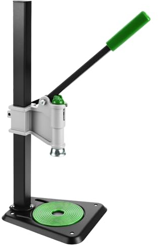 QWORK Adjustable Bench Bottle Capper – Metal Lever Type Capping Machine, Brew Wine Bottle Cap Pressing Machine, Beer Bottles Capper for Beer, Soda & Home Brewing