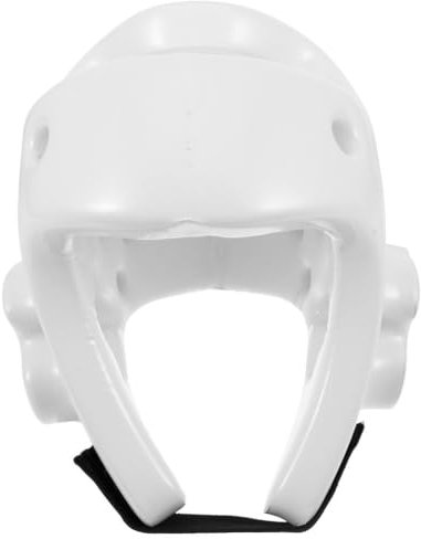 YARNOW Kinder Boxen Kopfbedeckung Kopfschutz Ringen Helm Taekwondo Schutzhelm Für Erwachsene Jugend Karate Muays Thai Training Weiß