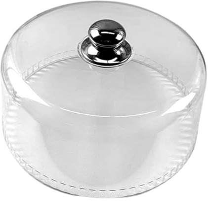 FytStycale Cubre Alimentos Redondo Campana Ligera Transparente con Mango Tapa para Platos y Pasteles Cúpula Protectora para Mantener Adecuado para, Diámetro 30 Cm
