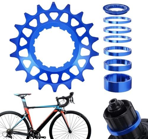 Generisk kedjeblad, 16Z/18Z ersättningsfritt hjul, bakhjulshjul, för användning på stadsvägar, utomhus, mountainbike, vägcykel, lämplig för nybörjare, vuxna, barn och ungdomar