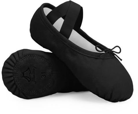 Hinliway Extensible Chaussures de Danse Fille Femme Chaussures de Ballet à Semelle Fendue