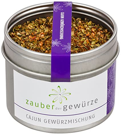 Zauber der Gewürze Cajun Gewürz - Vielseitige Gewürzmischung für die kreative Südstaaten-Küche, Top-Qualität in wiederverschließbarer Aroma-Dose, 45 g