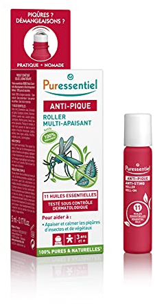 Puressentiel - SOS Insetti - Roller Multi-Lenitivo Bio - Dopo puntura - Aiuta a lenire le punture di insetti e vegetali - Effetto istantaneo e duraturo - Testato sotto controllo dermatologico - 5 ml