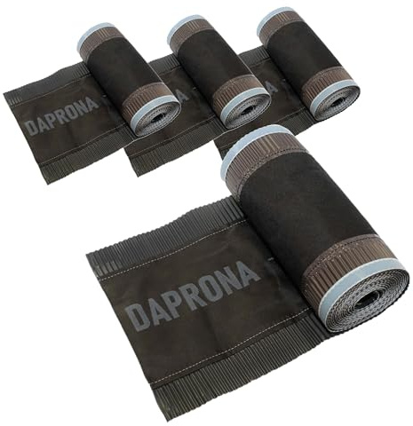 DAPRONA Nockband i aluminium 4 rullar - 180 mm x 5 m antracit (RAL 7021) Nock för optimal nockbeklädnad, superbutylhäftande