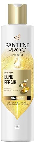 Pantene Pro-V Molecular Bond Repair Shampoo mit Biotin 250ml. Konzentrierte Formel für Trockenes, Geschädigtes Haar. Schützt & Lässt das Haar Sichtbar Gesünder Aussehen. Mit Nährstoffen Angereichert