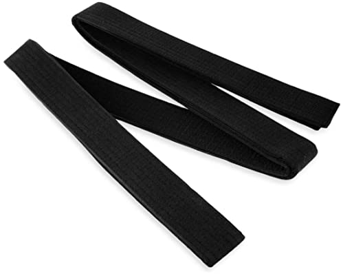 XJKLBYQ Svart karate-bälte, Taekwondo solida rang kampsportbälten, dubbelwrap Taekwondo-bälte universell passform för jude/karate/Taekwondo