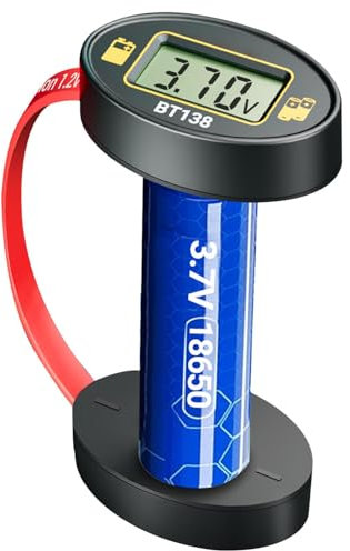 Battery Aa Tester, Meter Battery Checker, Checker Energy Tool, Quick Accurate Detection, Easy to Use, Black, for All Energy Types Home, Travel