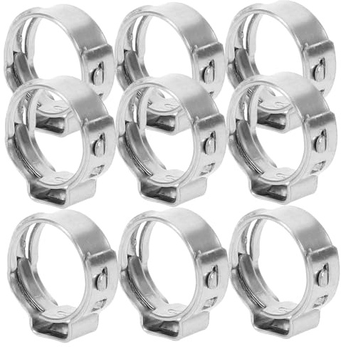 VALICLUD 50pezzi Morsetti Pex Acciaio Inossidabile Raccordi Pex Anelli Di Crimpatura Clip Strumento Di Crimpatura Professionale Morsetto Per Tubo Del Carburante