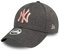 New Era York Yankees 9forty Women Adjustable Cap Tech Jersey Grey - One-Size