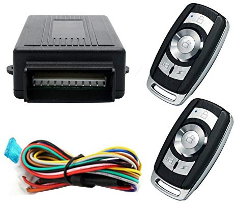 Style4 - Kit per chiusura centralizzata dell’auto con telecomando, universale, con scatola di controllo, 2 telecomandi di ricambio per chiusura centralizzata dell’auto