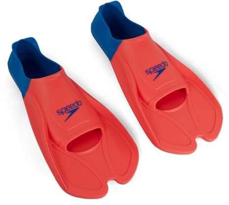 Speedo Unisex Adulto Biofuse TF Pinne da allenamento, Olivastro/Blu, 8-9