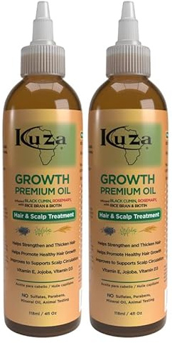 Premium Growth Oil W/Black Cumin & Rosemary 4 Oz. (Pack Of 2)