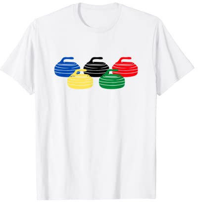 Curling Stones Winter Sport Lustig Curling Rock Curling Besen T-Shirt