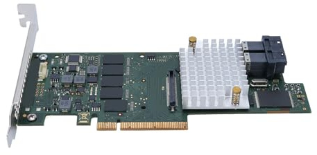 Yanmis Módulo Raid PRAID EP420I, Tarjeta Controladora de Raid de caché 2GB DDR3, Tarjeta de Control de Raid 2G, Admite 240 Unidades SSD HDD y Raid 6 60, Transferencia de Datos Ultra Fast