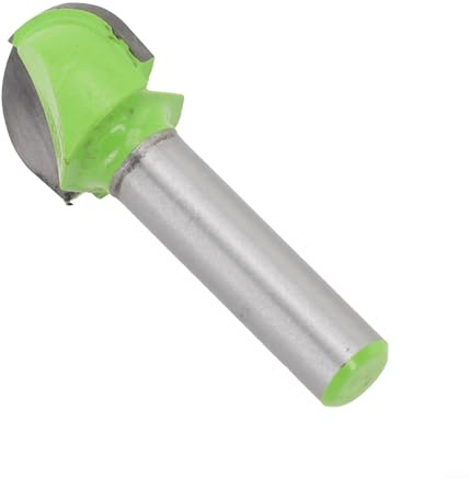 Fresa a punta sferica in carburo con gambo da 8 mm, finitura liscia, per legno e compensato (8 x 18)