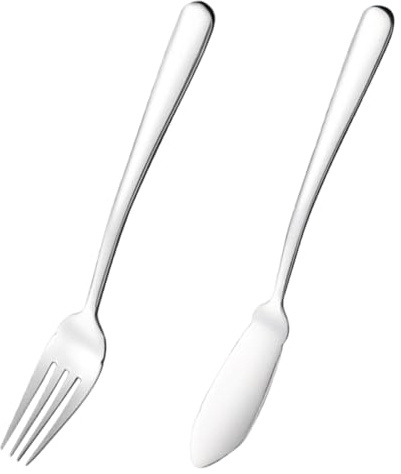 POPETPOP Vajilla De Acero Inoxidable De Cubiertos Hogar Cuchillo y Tenedor Para Pescado De Cortador y Tenedor Para Restaurante De Vajilla Tenedores y Cortador