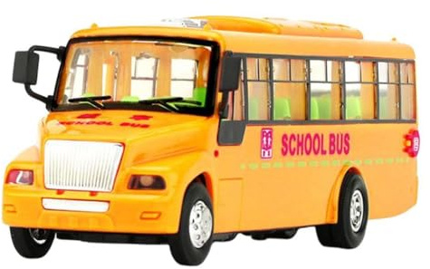 LIXSAZSE Camión Interactivo para niños, vehículo de ingeniería, Aprendizaje Creativo, Desarrollo de Habilidades motoras, autobús Escolar, Juguete, Juego Gateo simulado para Jugar, Coche Juguete