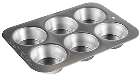 Nordic Ware Naturals Compact Muffin Pan - Natural Uncoated Aluminum, Toaster Oven and Broiler Safe