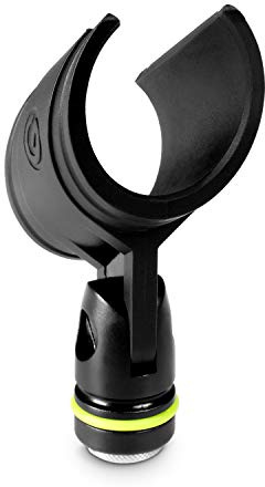 Gravity MS CLMP 34 - Mikrofonklemme für Handsendemikrofone, 34-42 mm Durchmesser, schwarz