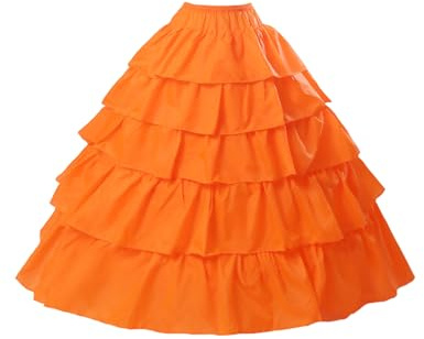 BEAUTELICATE Jupon sous Robe Crinoline Petticoat Rockabilly De Femme avec Volants Long 4 Cerveaux pour Robe De Mariage Mariée Soirée Bal