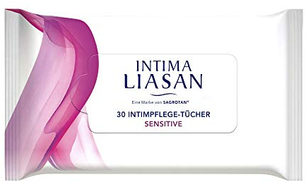 Intima Liasan by Sagrotan Intimpflege-Tücher Sensitive, Seifenfrei und Alkoholfrei, 30 Stück