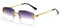 kachawoo Gafas de sol sin montura cuadradas Gradiente Gafas sin marco Vintage Retro Gafas, gris