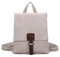 OBC Damen Rucksack Tasche Crossbody Handtasche Messenger Schultertasche Umhängetasche Shopper Vintage Kuriertasche Überschlagtasche Leder Optik Beige