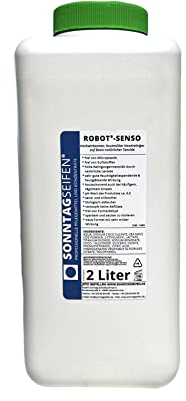 sonntagseifen Handwaschpaste Robot-Senso, flüssige Handseife, pflanzlich, biologisch, hautschonend, Werkstatt, 2 Liter