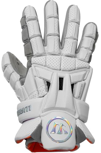 WARRIOR Burn XP2 Lacrosse Gloves (White, X-Large 14)