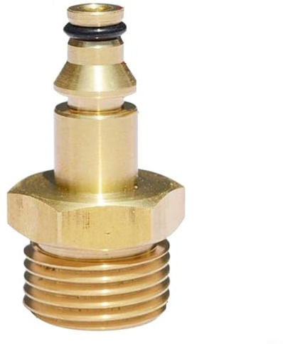 Snabbkopplingsverktyg, M22-adapter för högtryckstvätt slangrör, massiv mässing (för läska)