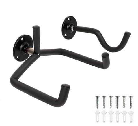 BODYA Soporte de pared universal para guitarra, soporte horizontal para guitarra eléctrica, color negro