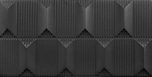 DECCART - Wandpaneele 100x50 cm - Panel wand - Paneele - Wandverkleidung Innen Deckenverkleidung Wandplatten aus Polystyrol 3d Wall Panels Steinoptik - Fabric Schwarz - 4 Stück (2 m²)