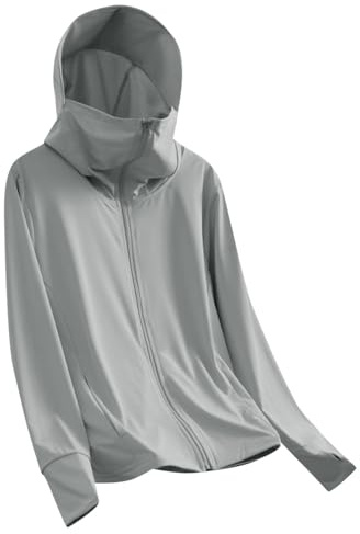 duxyoz Sweat à capuche athlétique pour enfants avec trous pour les pouces, veste d'été à manches longues, rashguards, léger, séchage rapide, vêtements de jeu en plein air, vêtements doux et