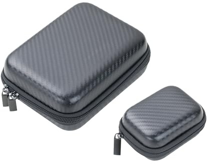 TROIKA Organizer etui set med 2 ONPACK kol litet fodral med 2 innerfack och stort fodral med 2 innerfack inkl. 1 avtagbar elastisk insats – plast, sammet, koloptik