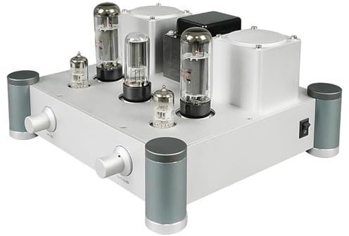 oiakus Amplificatore Valvolare Single-Ended, Amplificatore Audio Valvolare da 10 W, Involucro Interamente in Lega di Alluminio, Impedenza di Ingresso: 100 KΩ, per Impianti Audio Domestici