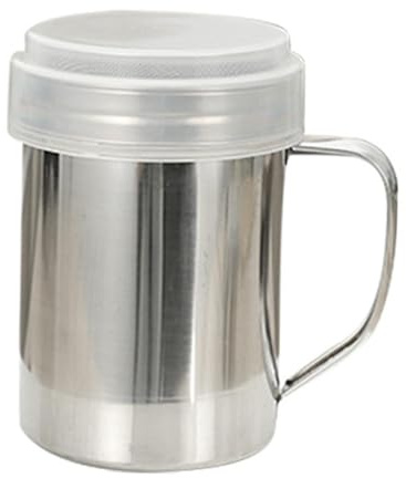 Bvdfgk Espolvoreador de Acero Inoxidable para Azúcar Glas, Espolvoreador de, Espolvoreador de Condimentos, Espolvoreador de Especias, Espolvoreador Pa, 8,4 cm x 12 cm