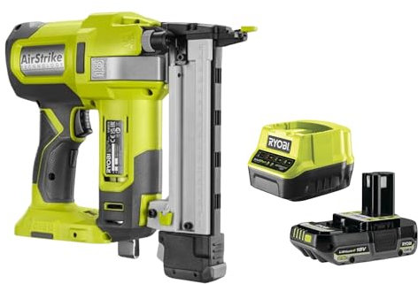 Pack RYOBI Agrafeuse à air comprimé 18V One+ R18GS18-0 - 1 Batterie 2.5Ah - 1 Chargeur rapide RC18120-125