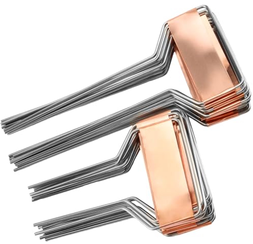 CHUEHKAK Lot de 24 étiquettes pour plantes - En cuivre - Étanche - En métal - Pour herbes aromatiques - Étiquettes pour parterre - Pour panneaux de jardin (15 cm, 12 pièces, 10 cm/12 pièces)