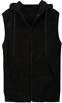 Gilets de sport pour hommes légers et fins - Gilets pour hommes sportifs avec capuche - Veste de loisirs - Couleur unie - Minimaliste - Veste de transition confortable et respirante - Gilets